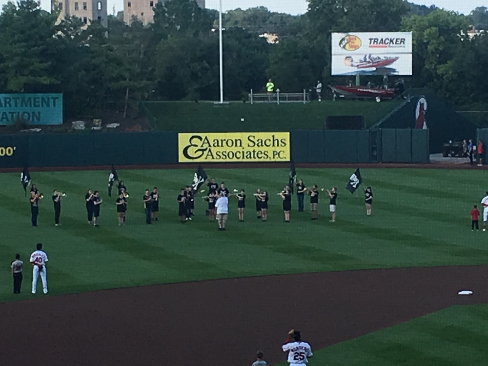 Pleasant Hope Pirate Power Band performing at Springfield Cardinals Game on Friday 8/9/19