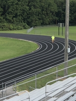 Pleasant Hope R-6 completes running track for track and field and community events.