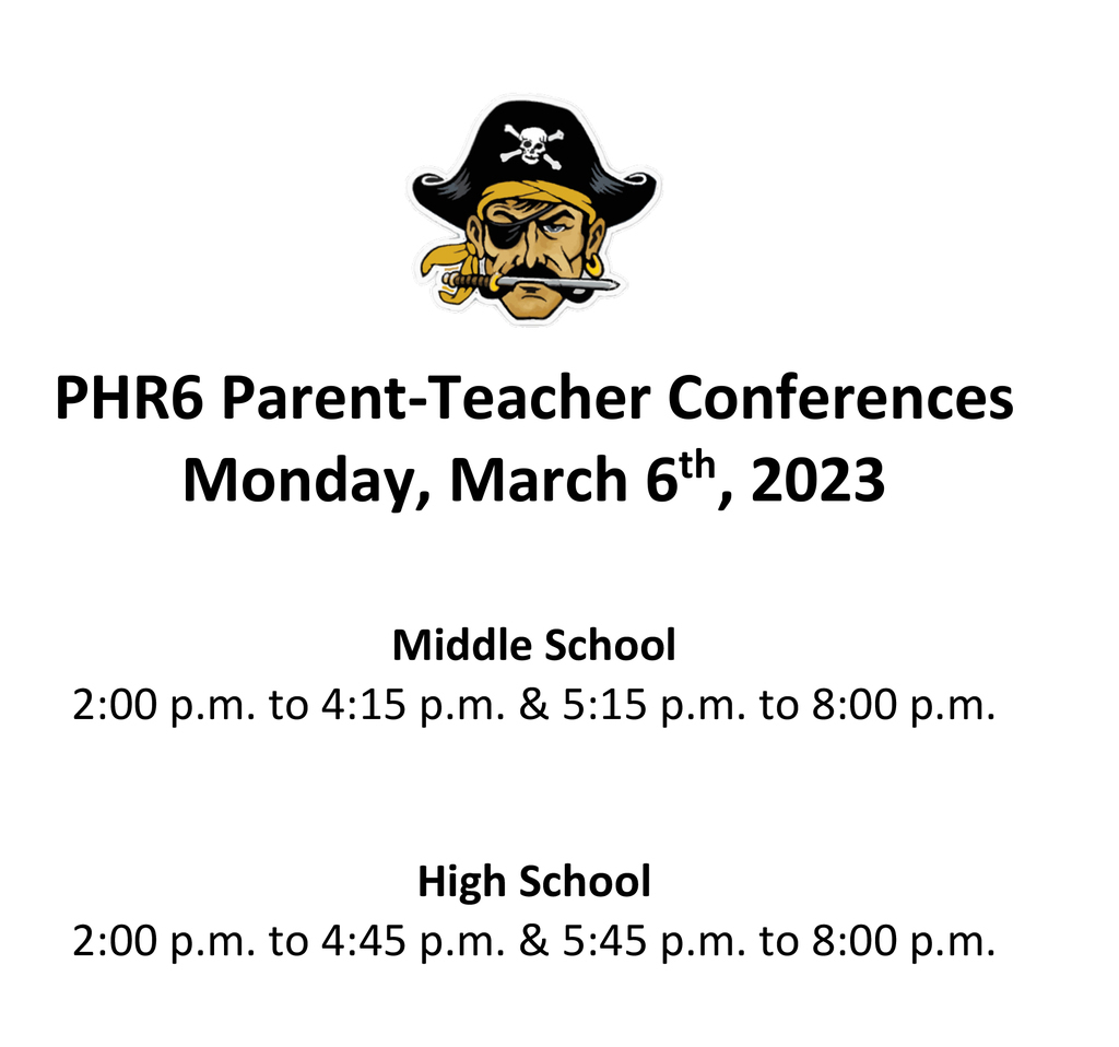 PHR6 P/T Conferences March 6th