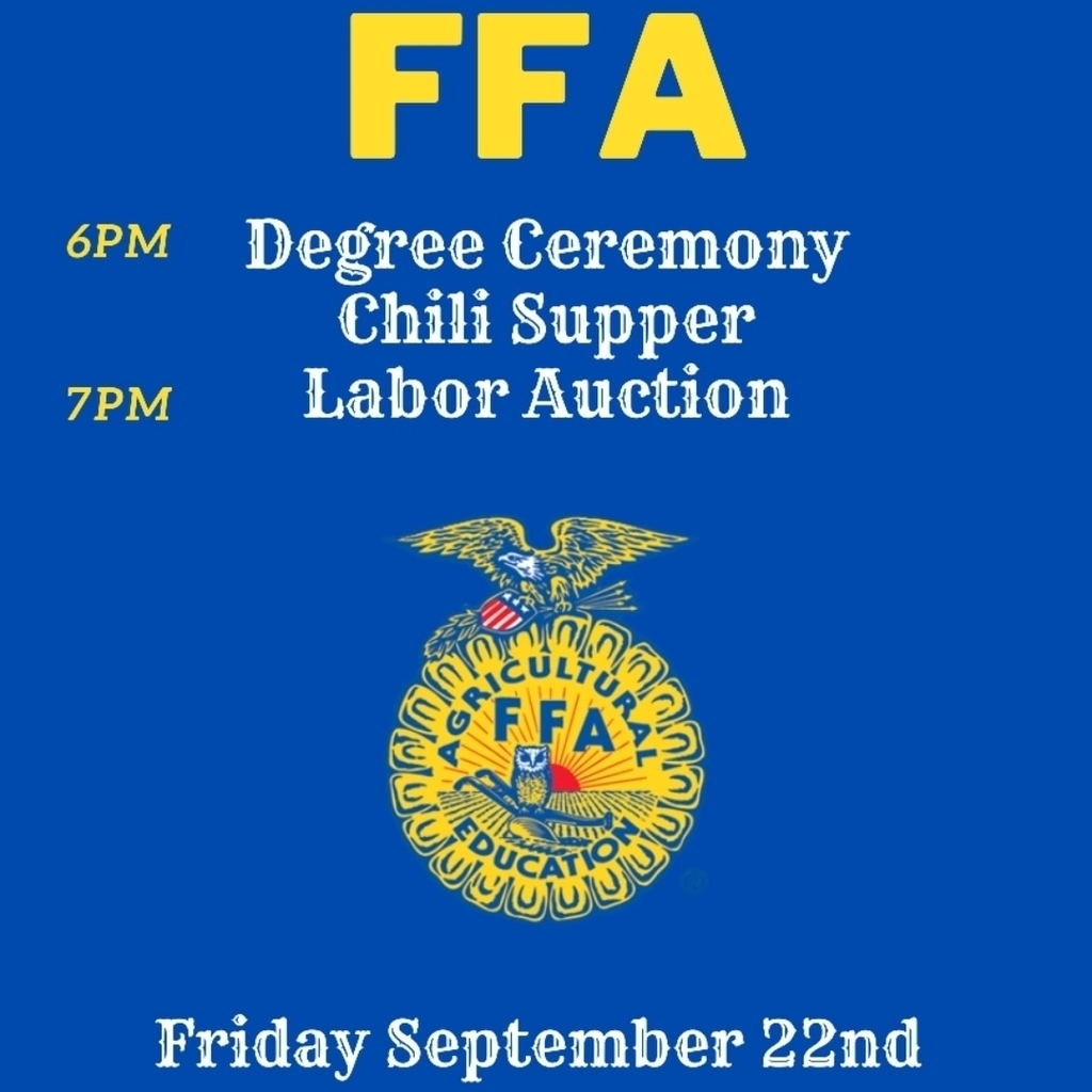 FFA Degree Ceremony and Labor Auction at High School Gym